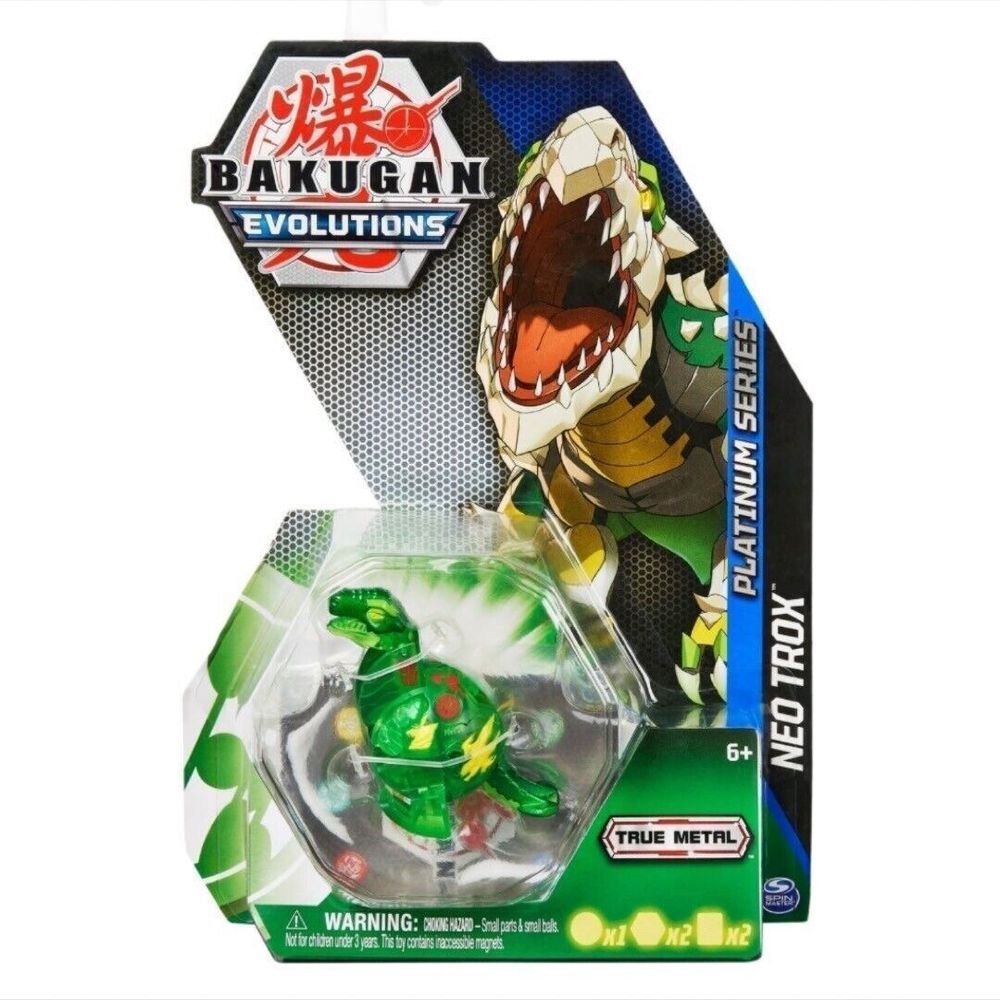 Bakugan Evolutions Platinum Series Neo Trox True Metal Action Figure NIB‎